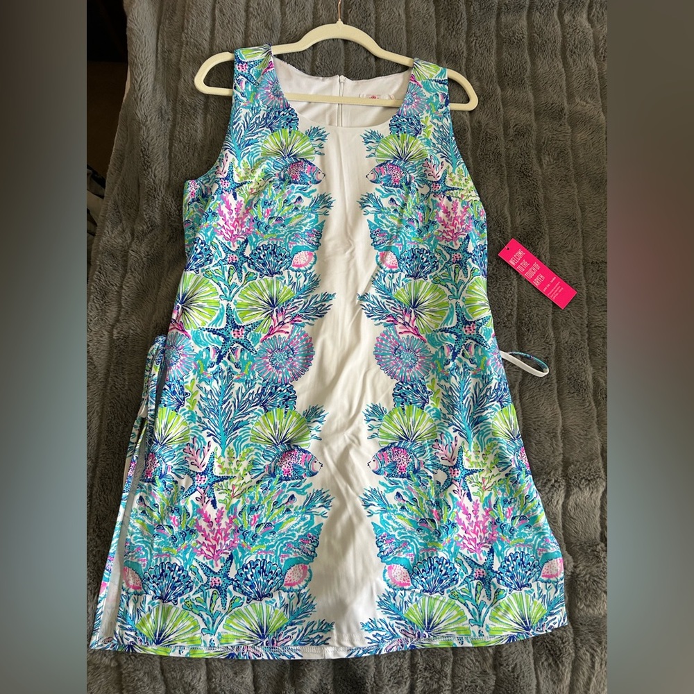 Aryeh Nautical Fish Shell Starfish UPF 50 Athletic Dress with Built-in Shorts